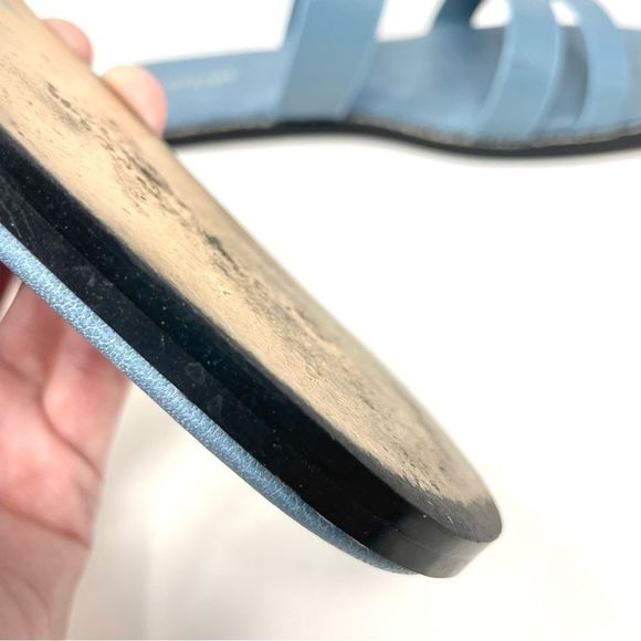 MATT & Nat Anzu Blue Vegan Strap Square Toe Sandals Size 39 - Picture 8 of 11